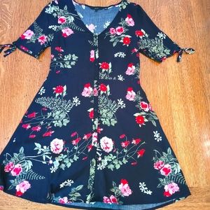 Button Down Floral Dress